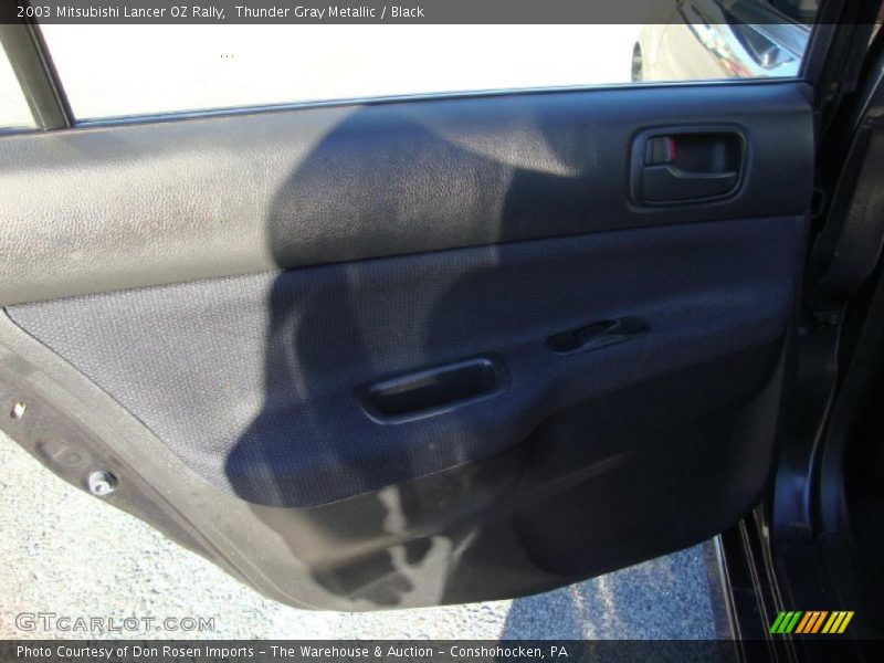 Thunder Gray Metallic / Black 2003 Mitsubishi Lancer OZ Rally