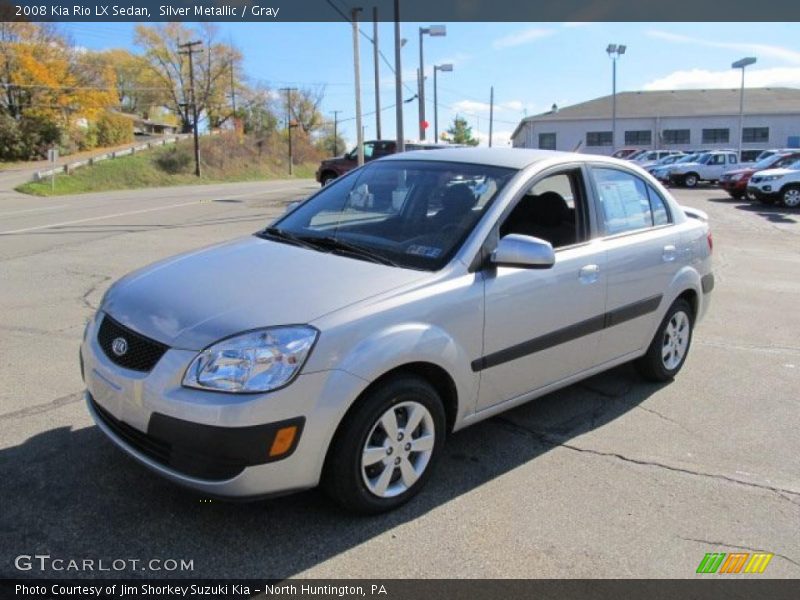 Silver Metallic / Gray 2008 Kia Rio LX Sedan