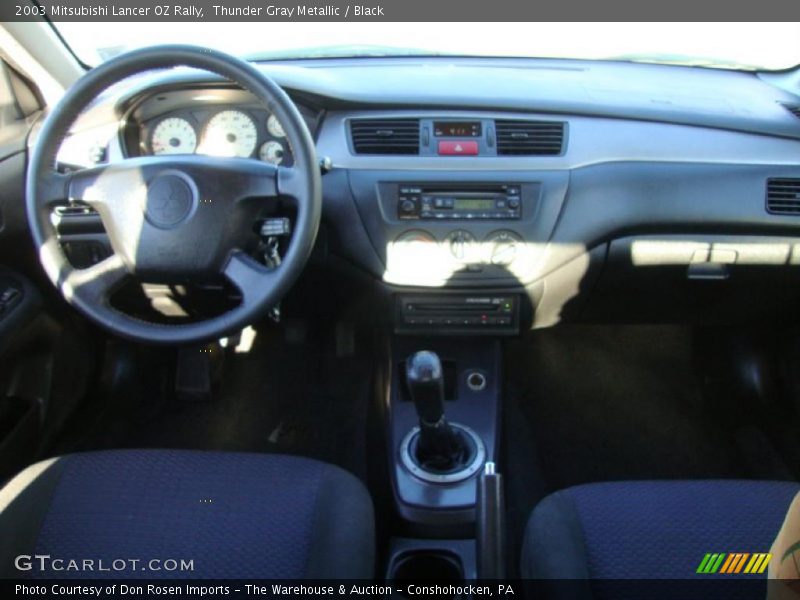 Thunder Gray Metallic / Black 2003 Mitsubishi Lancer OZ Rally