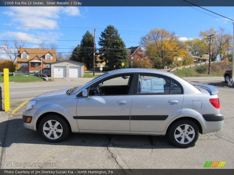 Silver Metallic / Gray 2008 Kia Rio LX Sedan