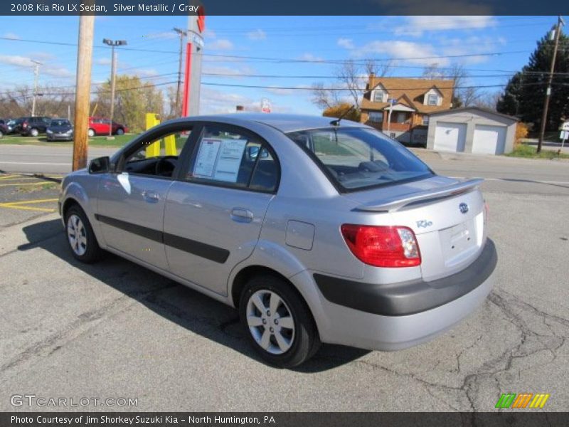 Silver Metallic / Gray 2008 Kia Rio LX Sedan