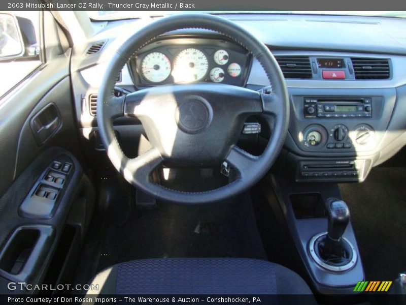 Thunder Gray Metallic / Black 2003 Mitsubishi Lancer OZ Rally