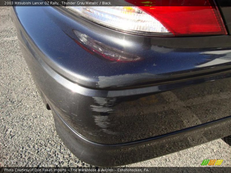 Thunder Gray Metallic / Black 2003 Mitsubishi Lancer OZ Rally