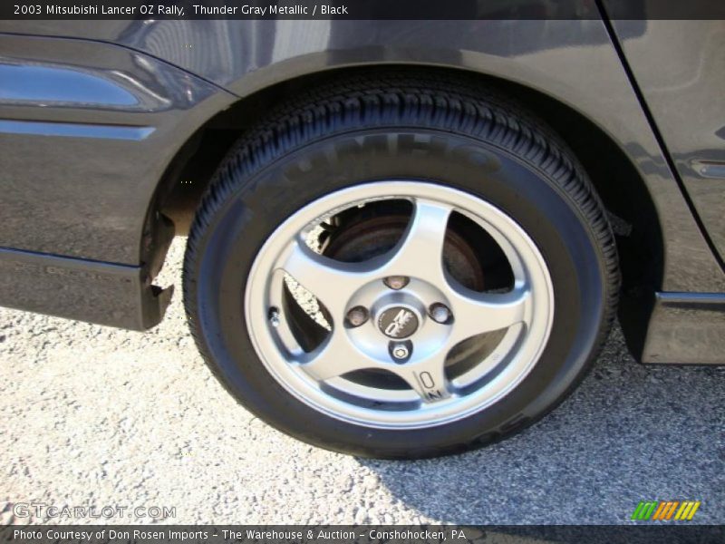 Thunder Gray Metallic / Black 2003 Mitsubishi Lancer OZ Rally