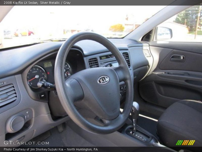 Silver Metallic / Gray 2008 Kia Rio LX Sedan