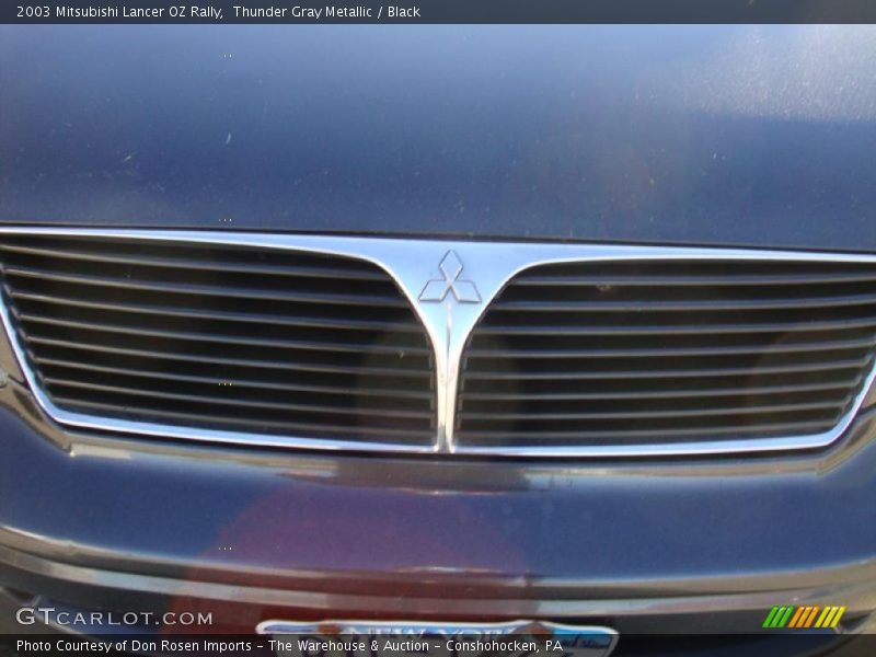 Thunder Gray Metallic / Black 2003 Mitsubishi Lancer OZ Rally
