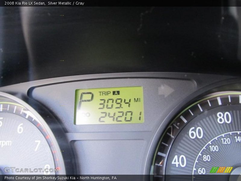 Silver Metallic / Gray 2008 Kia Rio LX Sedan
