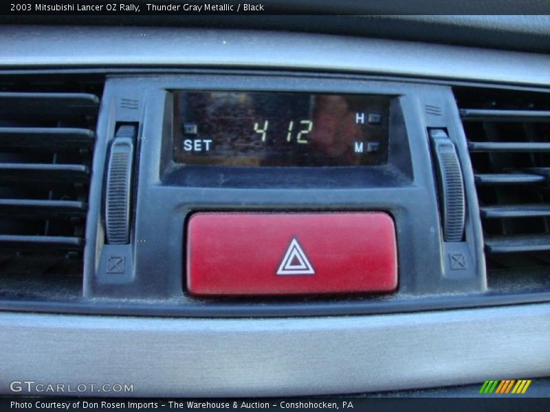 Thunder Gray Metallic / Black 2003 Mitsubishi Lancer OZ Rally