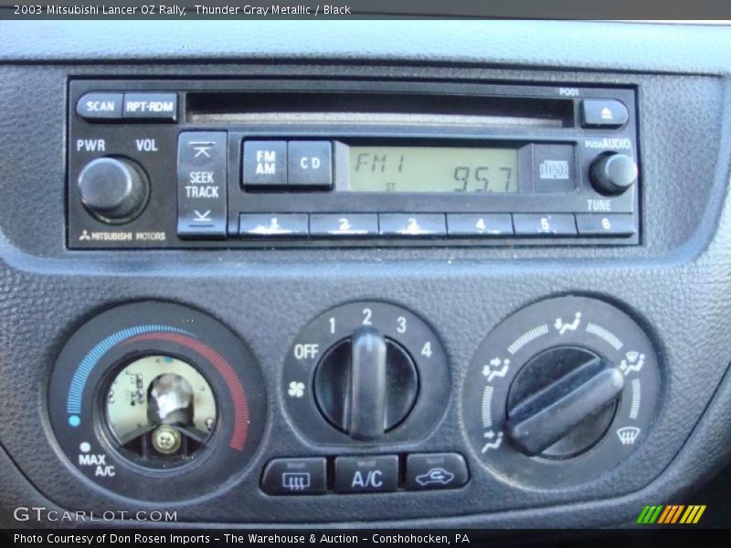 Thunder Gray Metallic / Black 2003 Mitsubishi Lancer OZ Rally
