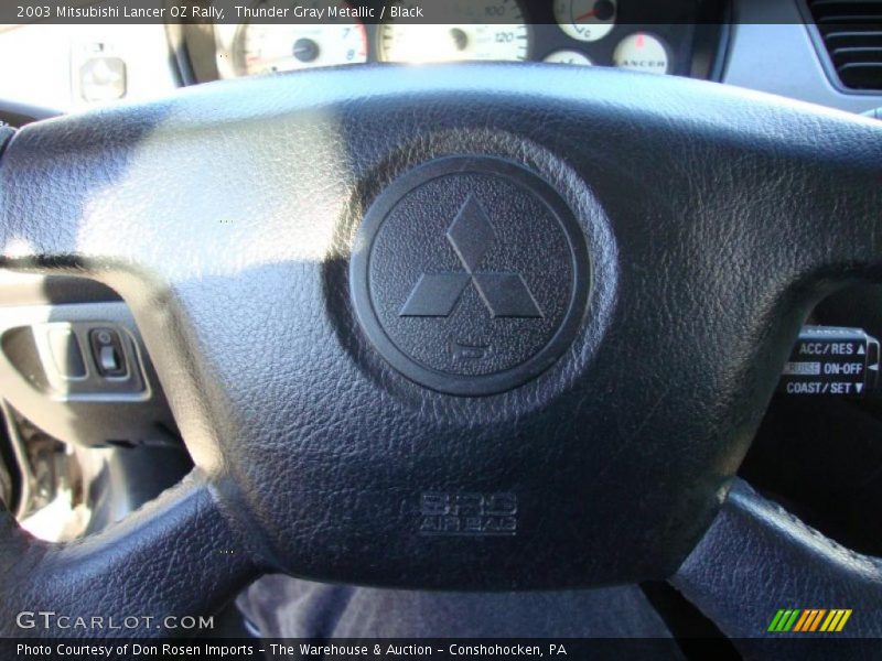 Thunder Gray Metallic / Black 2003 Mitsubishi Lancer OZ Rally