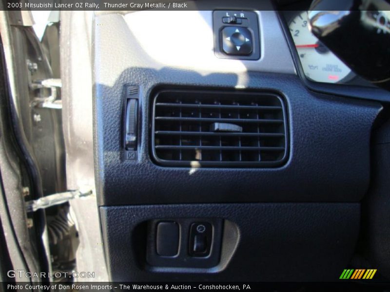 Thunder Gray Metallic / Black 2003 Mitsubishi Lancer OZ Rally