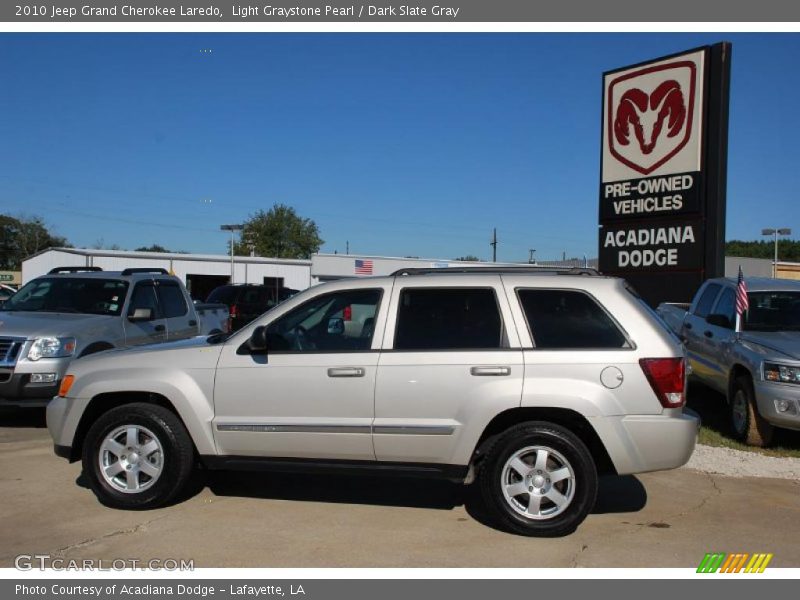 Light Graystone Pearl / Dark Slate Gray 2010 Jeep Grand Cherokee Laredo