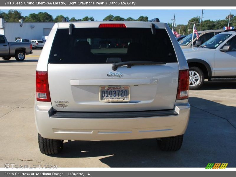 Light Graystone Pearl / Dark Slate Gray 2010 Jeep Grand Cherokee Laredo