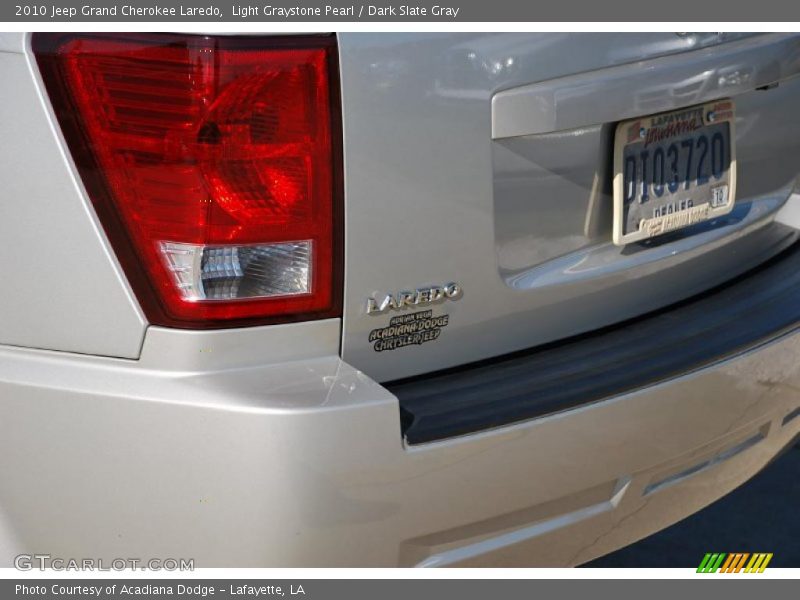 Light Graystone Pearl / Dark Slate Gray 2010 Jeep Grand Cherokee Laredo