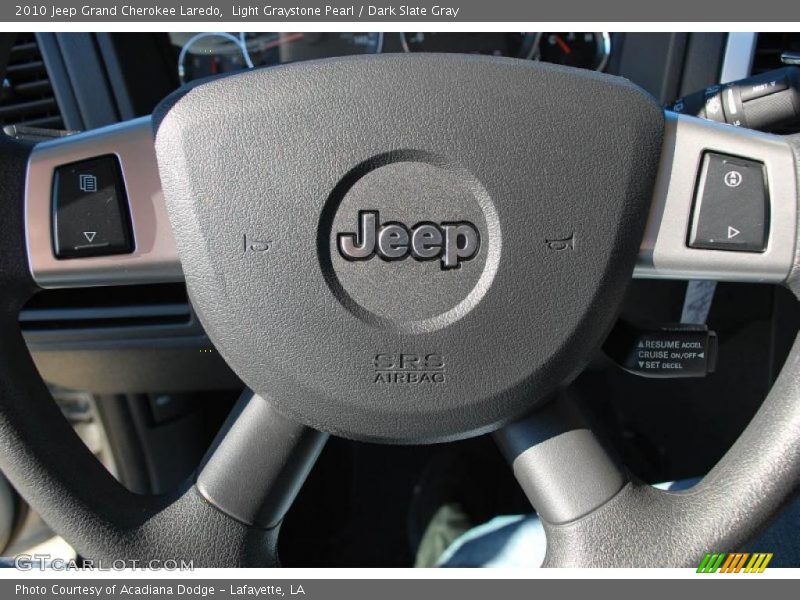 Light Graystone Pearl / Dark Slate Gray 2010 Jeep Grand Cherokee Laredo