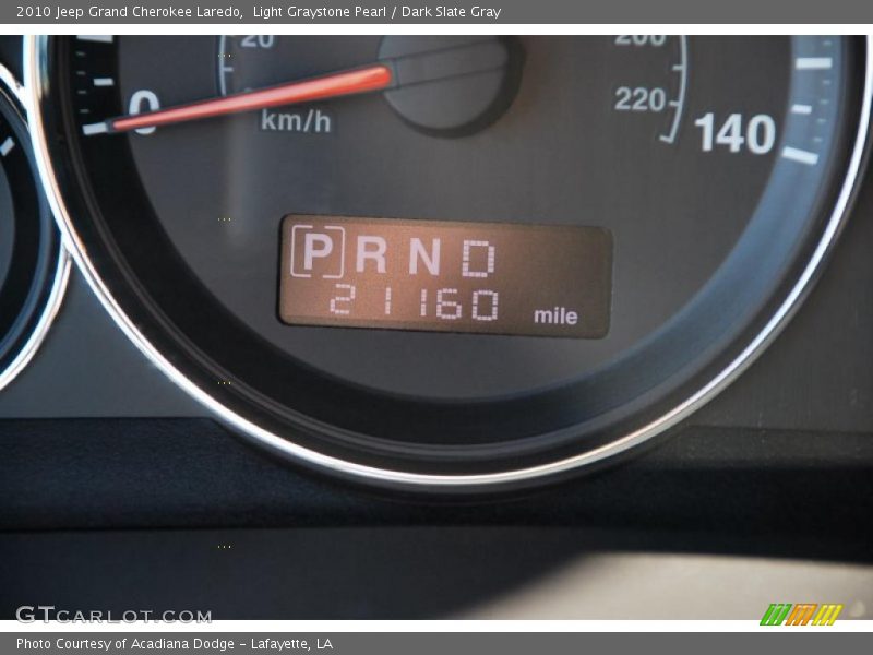 Light Graystone Pearl / Dark Slate Gray 2010 Jeep Grand Cherokee Laredo