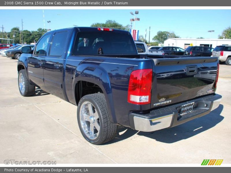 Midnight Blue Metallic / Dark Titanium 2008 GMC Sierra 1500 Crew Cab