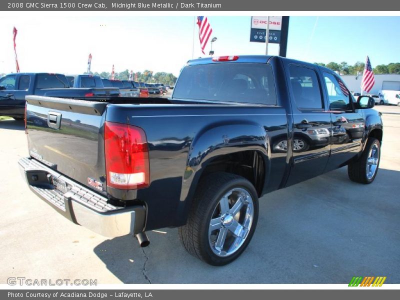 Midnight Blue Metallic / Dark Titanium 2008 GMC Sierra 1500 Crew Cab