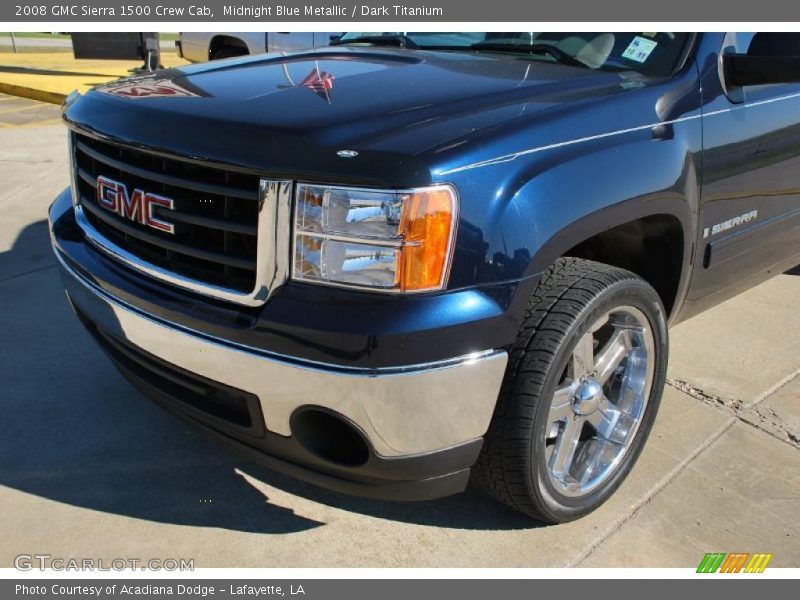 Midnight Blue Metallic / Dark Titanium 2008 GMC Sierra 1500 Crew Cab