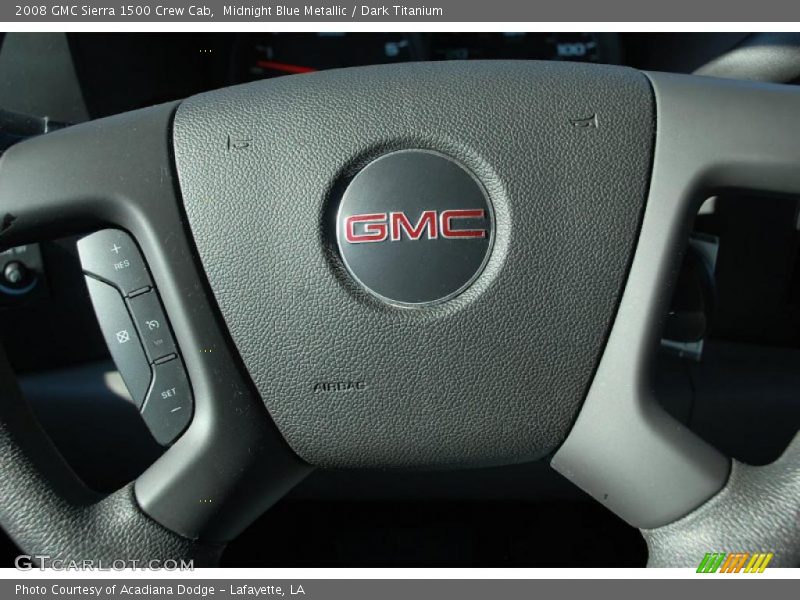 Midnight Blue Metallic / Dark Titanium 2008 GMC Sierra 1500 Crew Cab