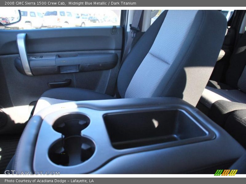 Midnight Blue Metallic / Dark Titanium 2008 GMC Sierra 1500 Crew Cab