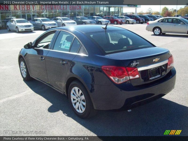 Imperial Blue Metallic / Jet Black/Medium Titanium 2011 Chevrolet Cruze LS