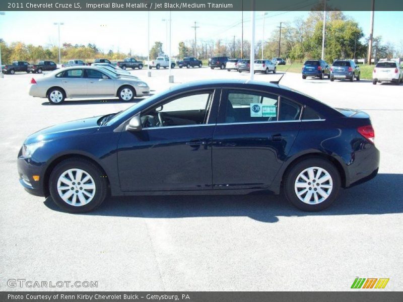 Imperial Blue Metallic / Jet Black/Medium Titanium 2011 Chevrolet Cruze LS