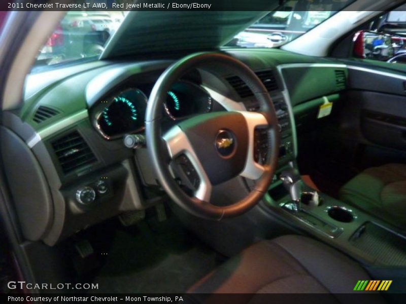 Red Jewel Metallic / Ebony/Ebony 2011 Chevrolet Traverse LT AWD
