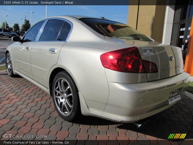 Serengeti Sand / Wheat 2005 Infiniti G 35 Sedan