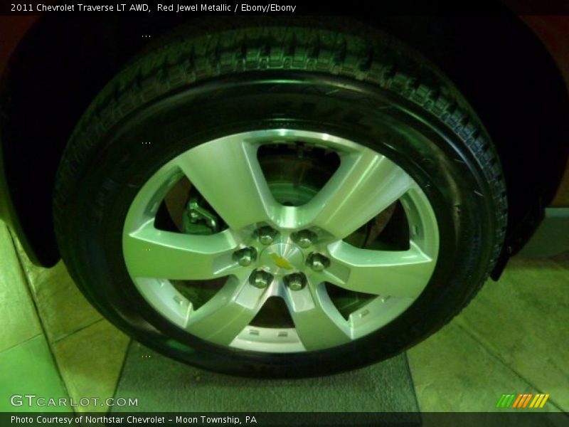 Red Jewel Metallic / Ebony/Ebony 2011 Chevrolet Traverse LT AWD