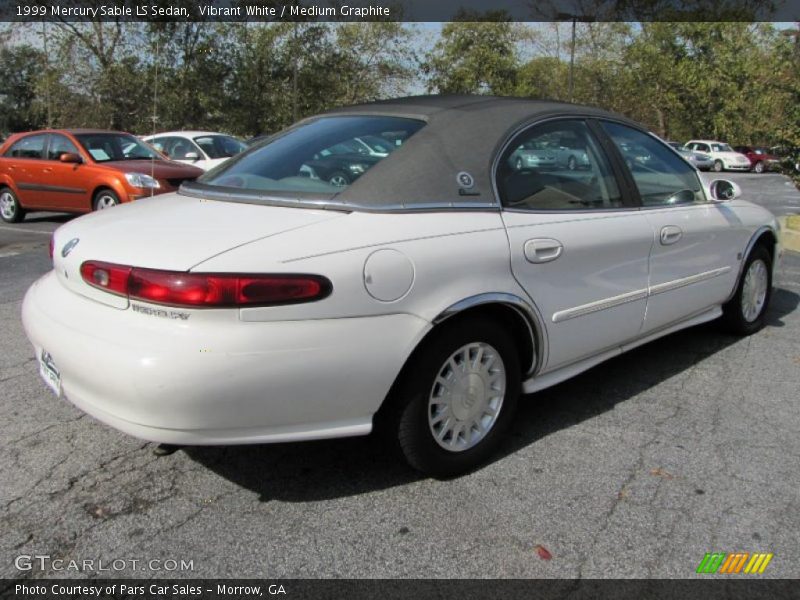 Vibrant White / Medium Graphite 1999 Mercury Sable LS Sedan