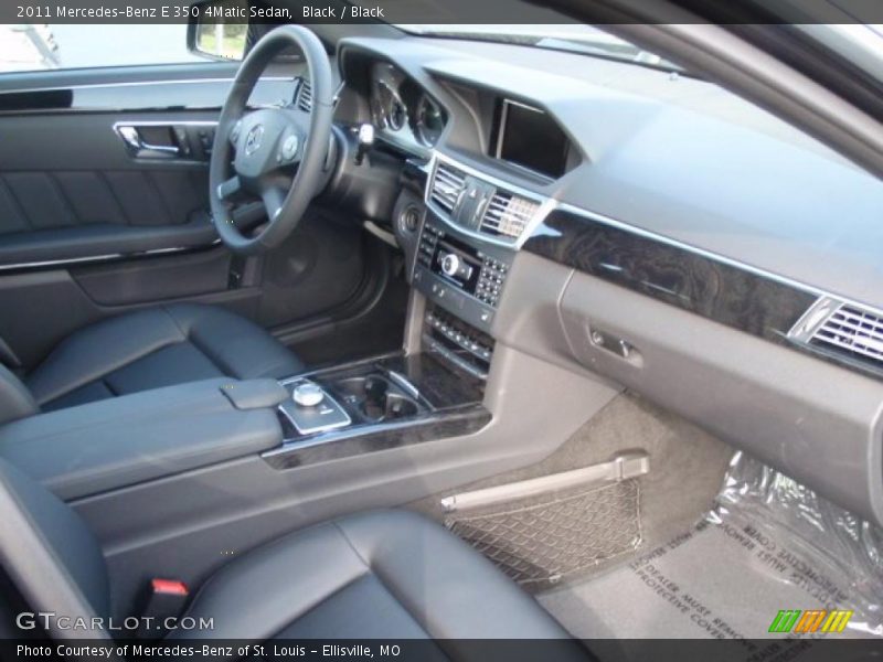 Black / Black 2011 Mercedes-Benz E 350 4Matic Sedan