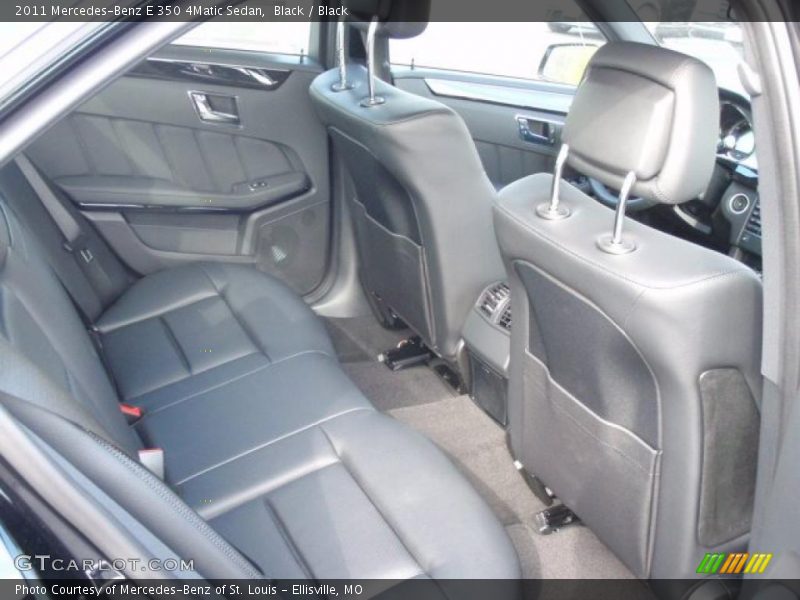 Black / Black 2011 Mercedes-Benz E 350 4Matic Sedan