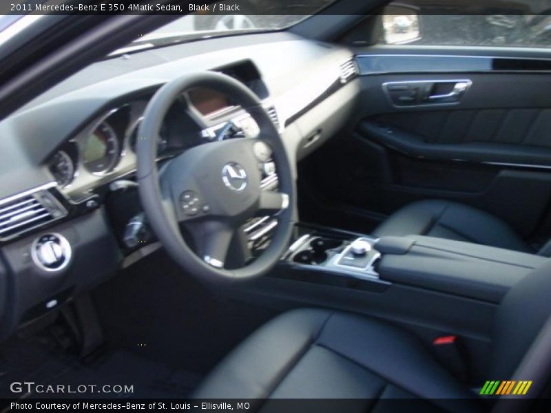 Black / Black 2011 Mercedes-Benz E 350 4Matic Sedan