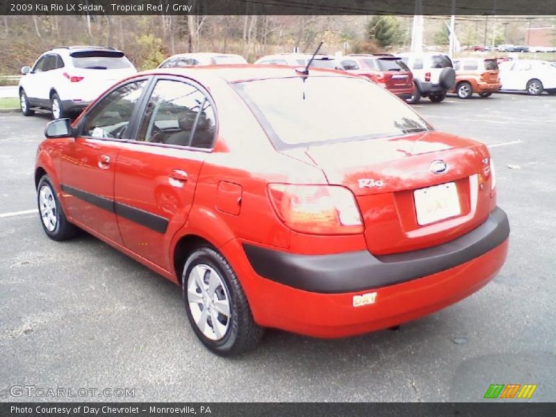 Tropical Red / Gray 2009 Kia Rio LX Sedan