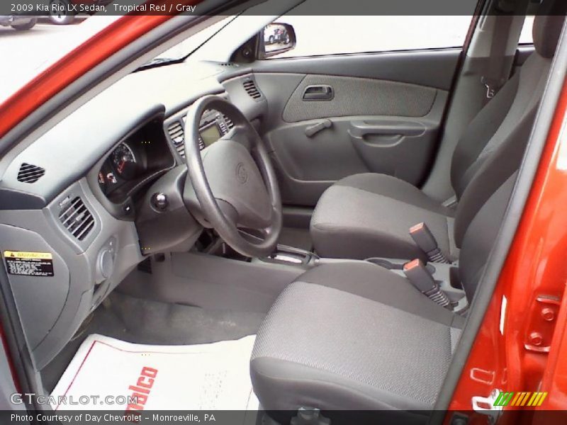 Tropical Red / Gray 2009 Kia Rio LX Sedan