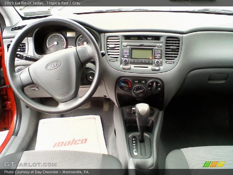 Tropical Red / Gray 2009 Kia Rio LX Sedan