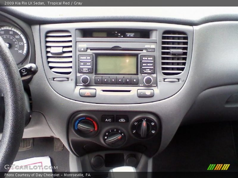 Tropical Red / Gray 2009 Kia Rio LX Sedan