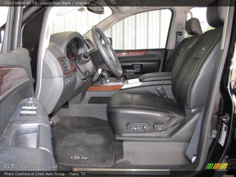  2010 QX 56 Graphite Interior