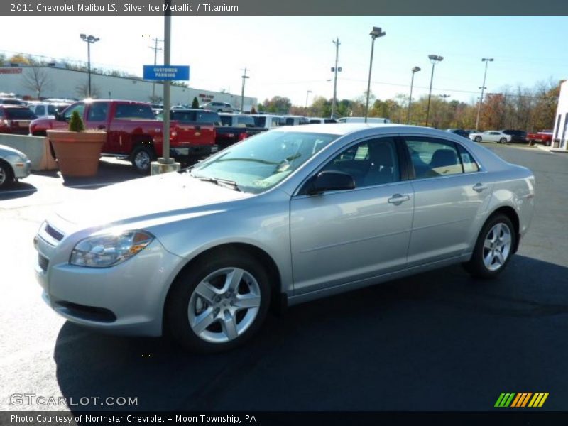 Silver Ice Metallic / Titanium 2011 Chevrolet Malibu LS