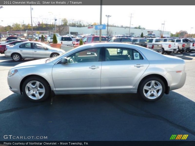 Silver Ice Metallic / Titanium 2011 Chevrolet Malibu LS