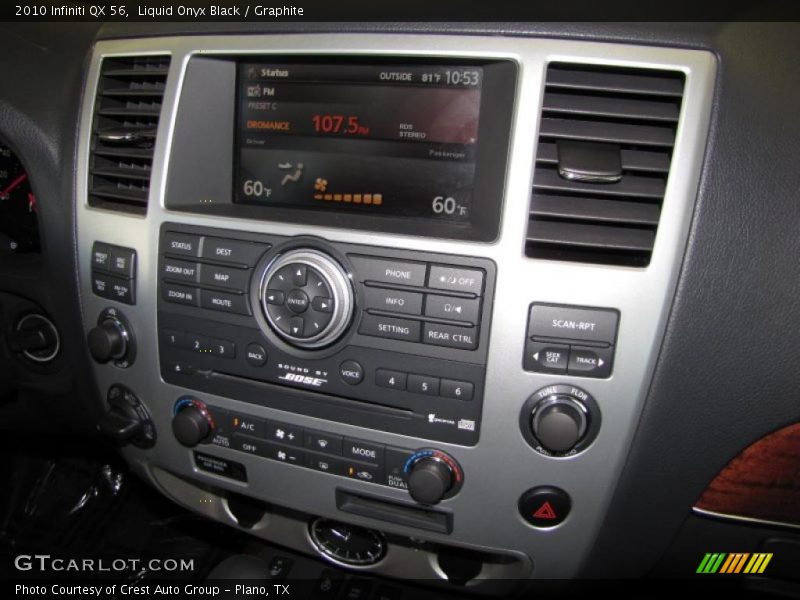 Controls of 2010 QX 56