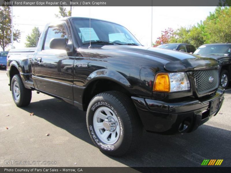 Black / Dark Graphite 2003 Ford Ranger Edge Regular Cab