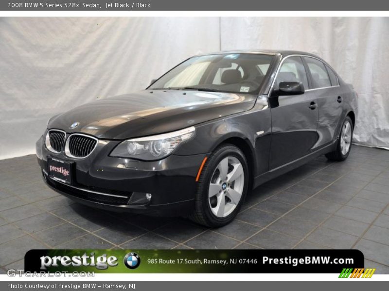 Jet Black / Black 2008 BMW 5 Series 528xi Sedan