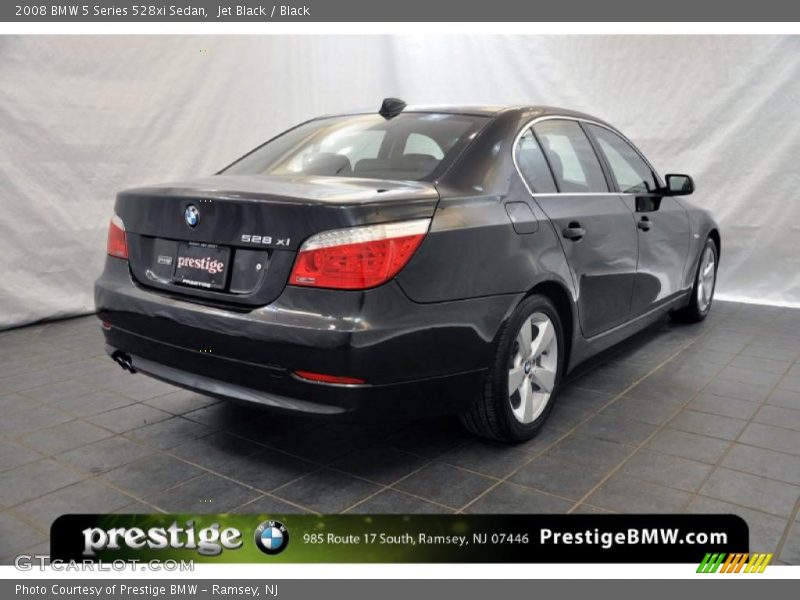 Jet Black / Black 2008 BMW 5 Series 528xi Sedan