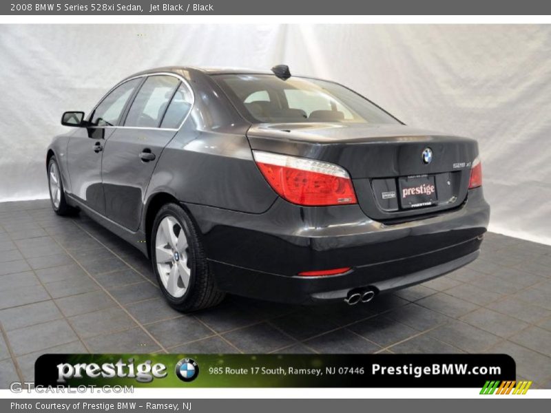 Jet Black / Black 2008 BMW 5 Series 528xi Sedan