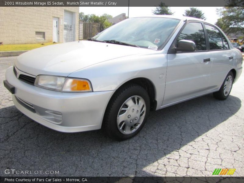 Munich Silver Metallic / Gray 2001 Mitsubishi Mirage ES Sedan