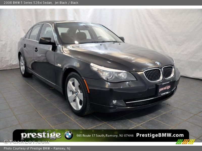 Jet Black / Black 2008 BMW 5 Series 528xi Sedan