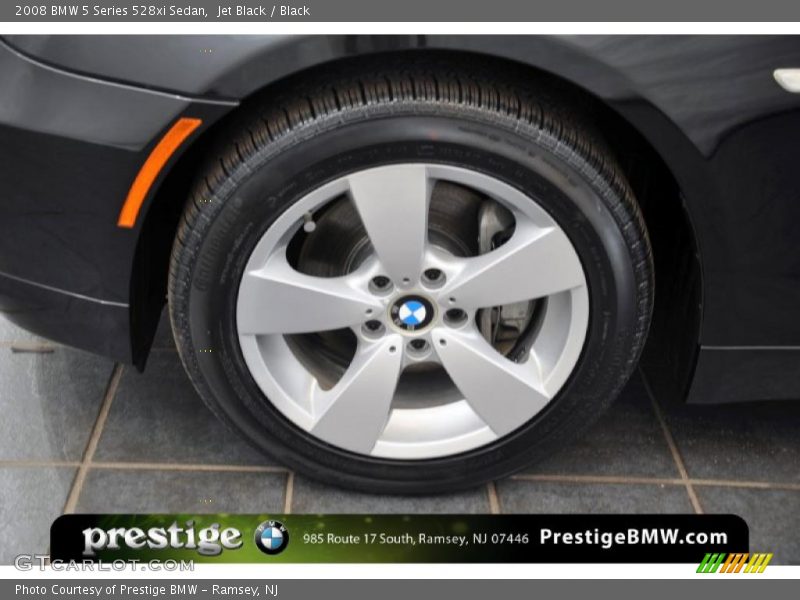Jet Black / Black 2008 BMW 5 Series 528xi Sedan