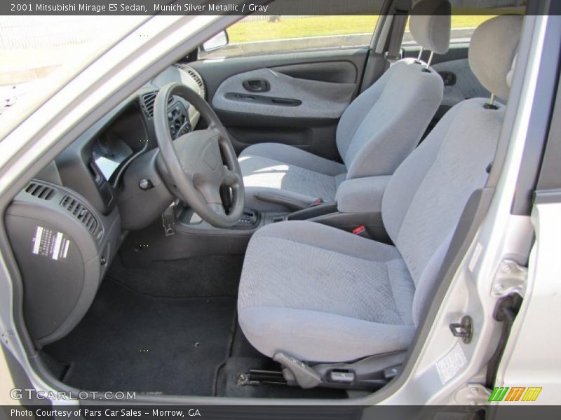 Munich Silver Metallic / Gray 2001 Mitsubishi Mirage ES Sedan